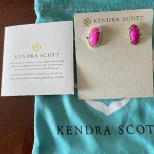 Kendra Scott pink Gold Stud earrings